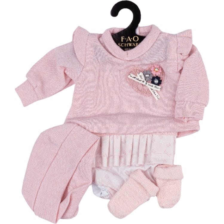  FAO Schwarz -  My FAO Doll Outfit - Pink Sweater and Shorts -  My FAO Doll