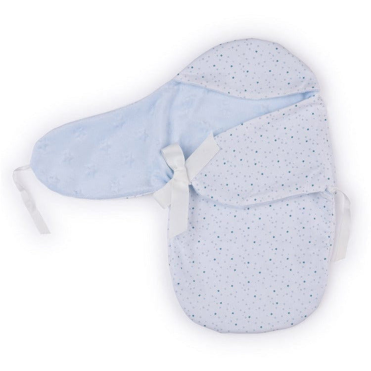  FAO Schwarz -  My FAO Doll Swaddle - Light Blue Stars -  My FAO Doll