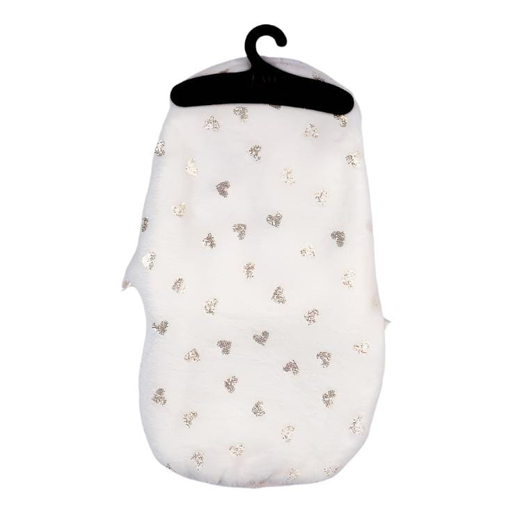  FAO Schwarz -  My FAO Doll Swaddle - White With Gold Hearts -  My FAO Doll