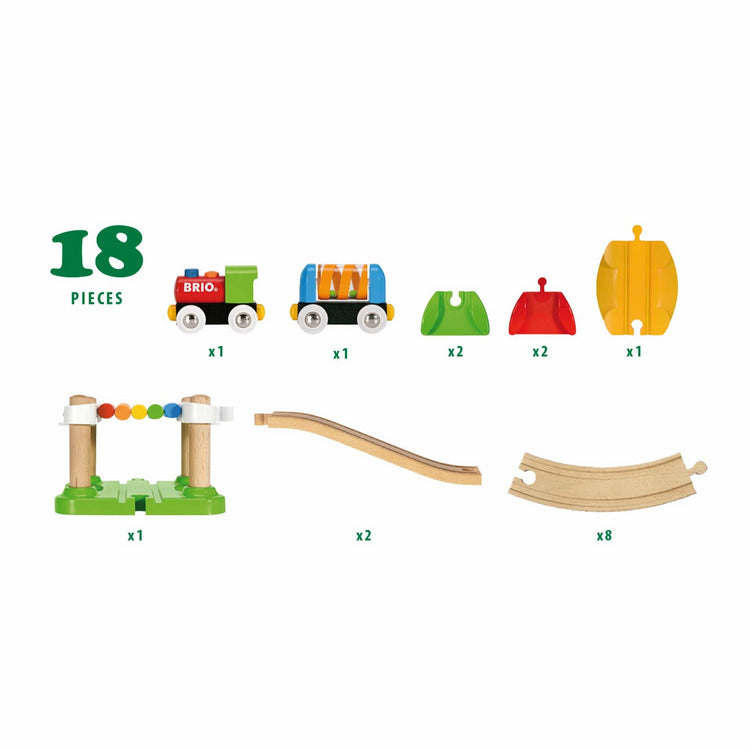  Brio -  My First Railway Beginner Pack Wooden Toy Train Set -  Preschool