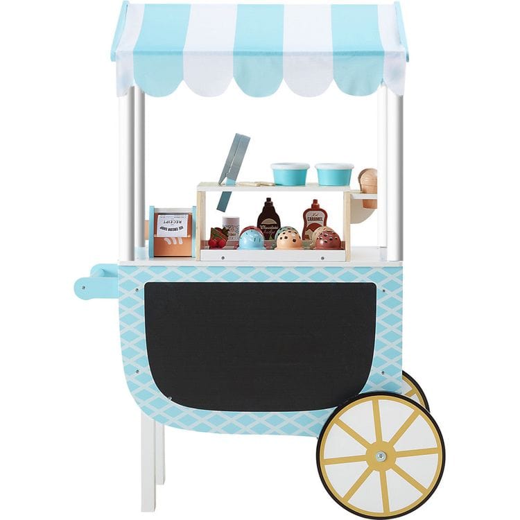  Teamson Kids -  My Little Helper Ice Cream Cart & Accessories -  Preschool