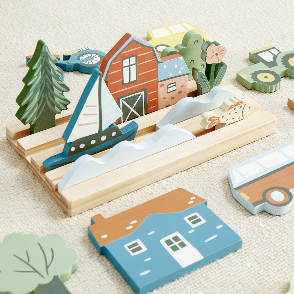  Wonder & Wise -  My Town Picture Matching Game -  Preschool