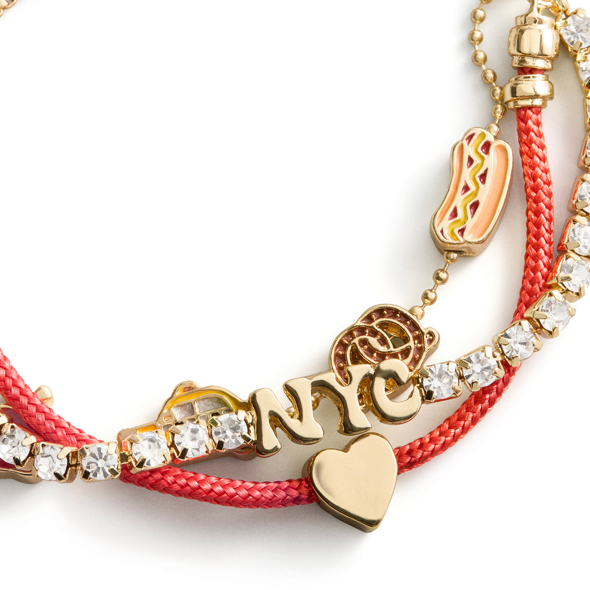 Minibar by BaubleBar -  NYC 3 Strand Pull Tie Bracelet -  Trend Accessories