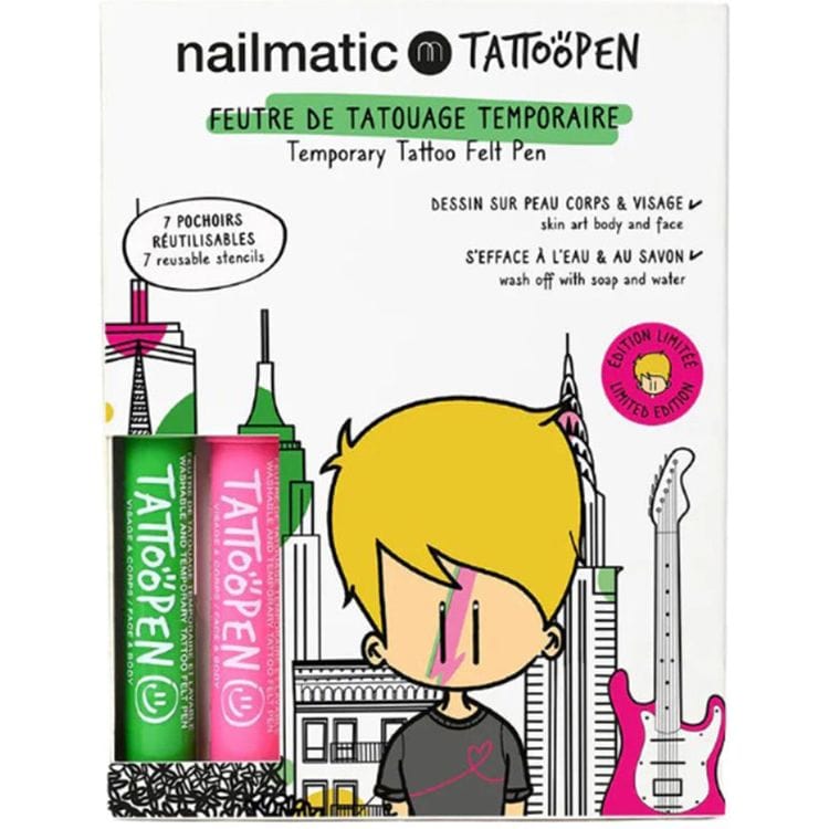  Nailmatic -  NYC Temporary Tattoo Pen Set for Kids -  Trend Accessories