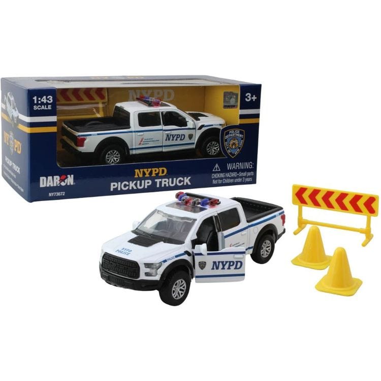 NYPD Die-Cast Metal Pick-Up Truck | Daron Worldwide Trading, Inc.