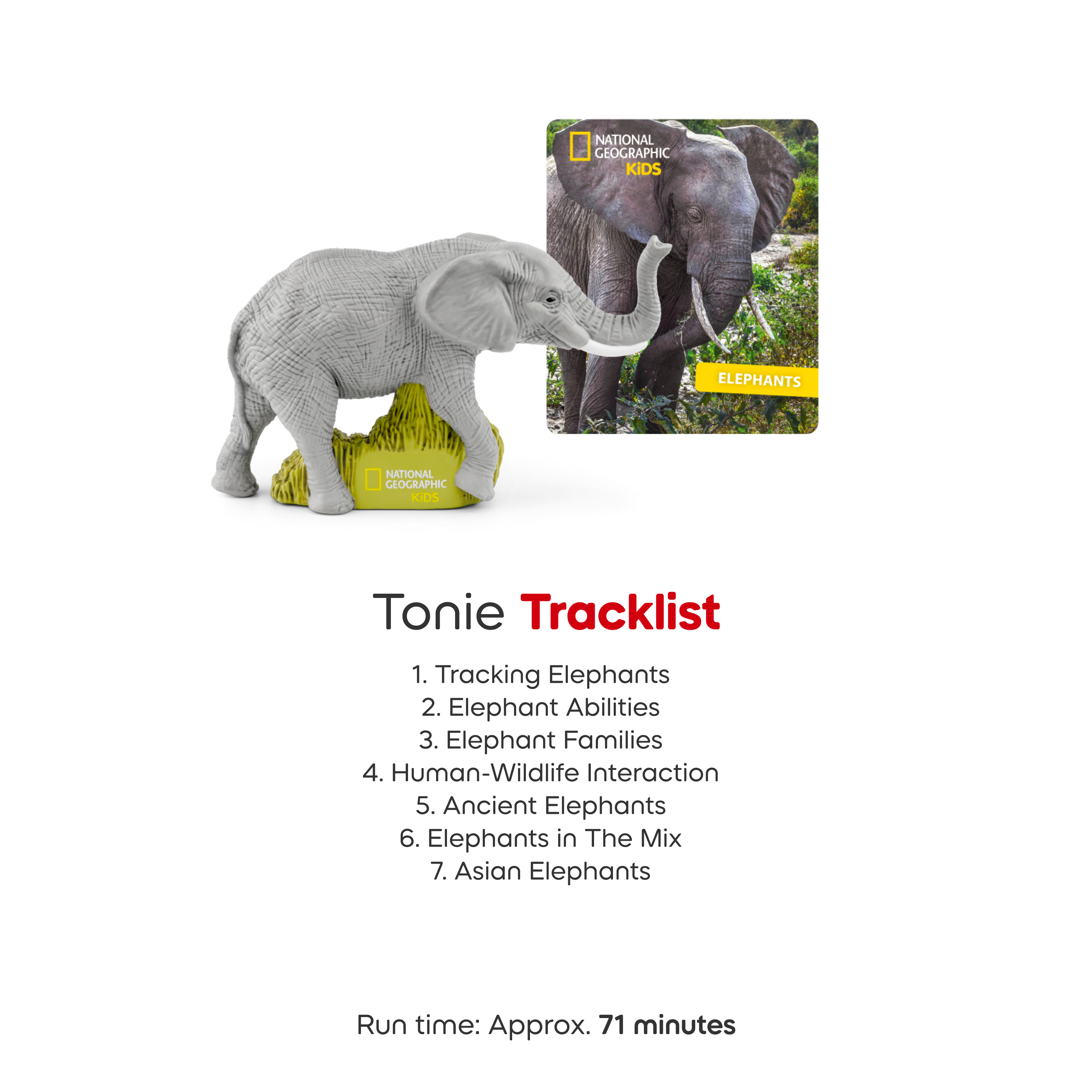  Tonies -  National Geographic Kids: Elephants Tonie -  Electronics