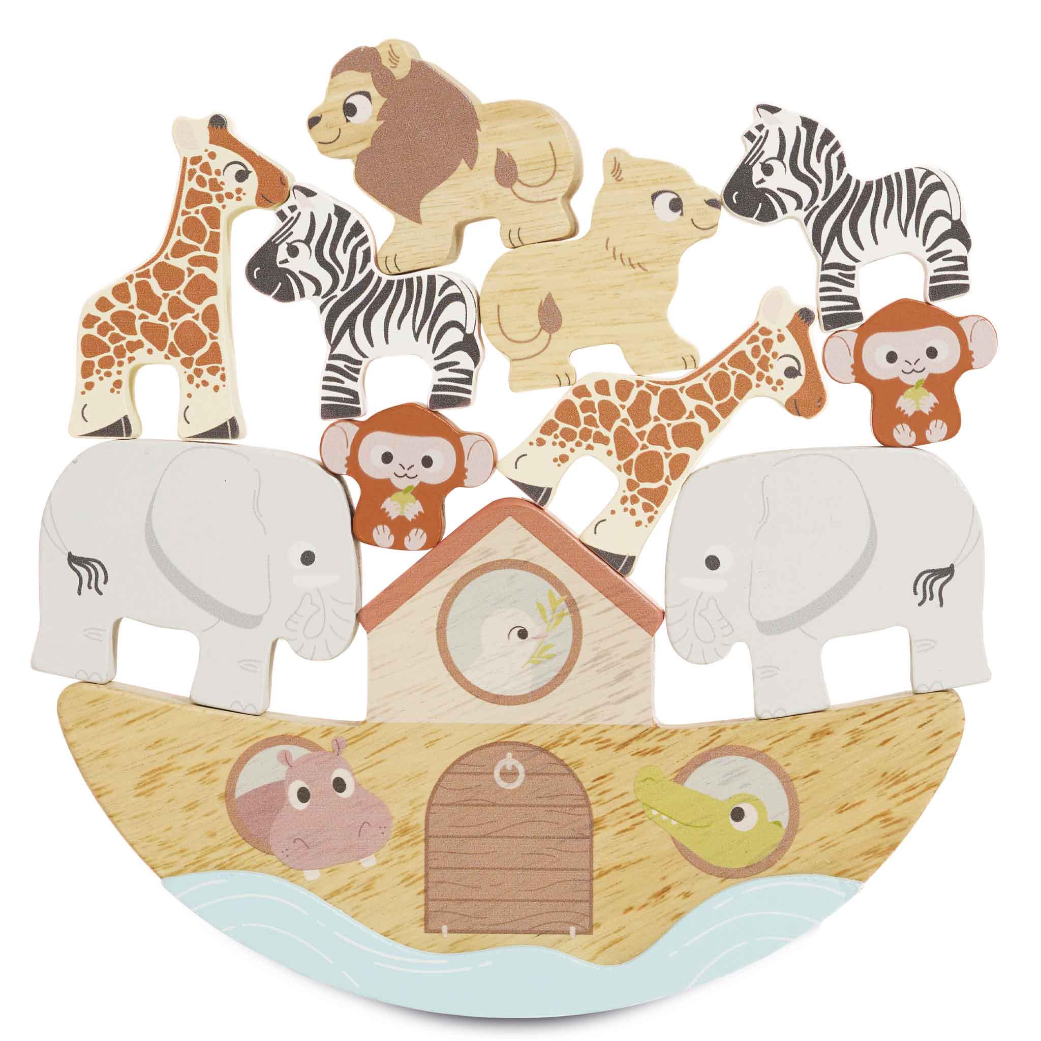  Le Toy Van -  Noah's Balancing Ark Animal Stacker -  Infants