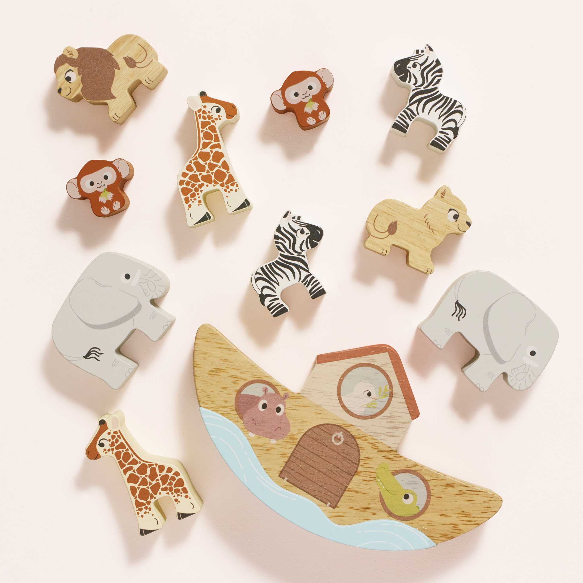  Le Toy Van -  Noah's Balancing Ark Animal Stacker -  Infants