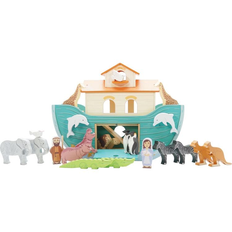  Le Toy Van -  Noah’s Great Wooden Ark & Animals - 23 Pieces -  Preschool