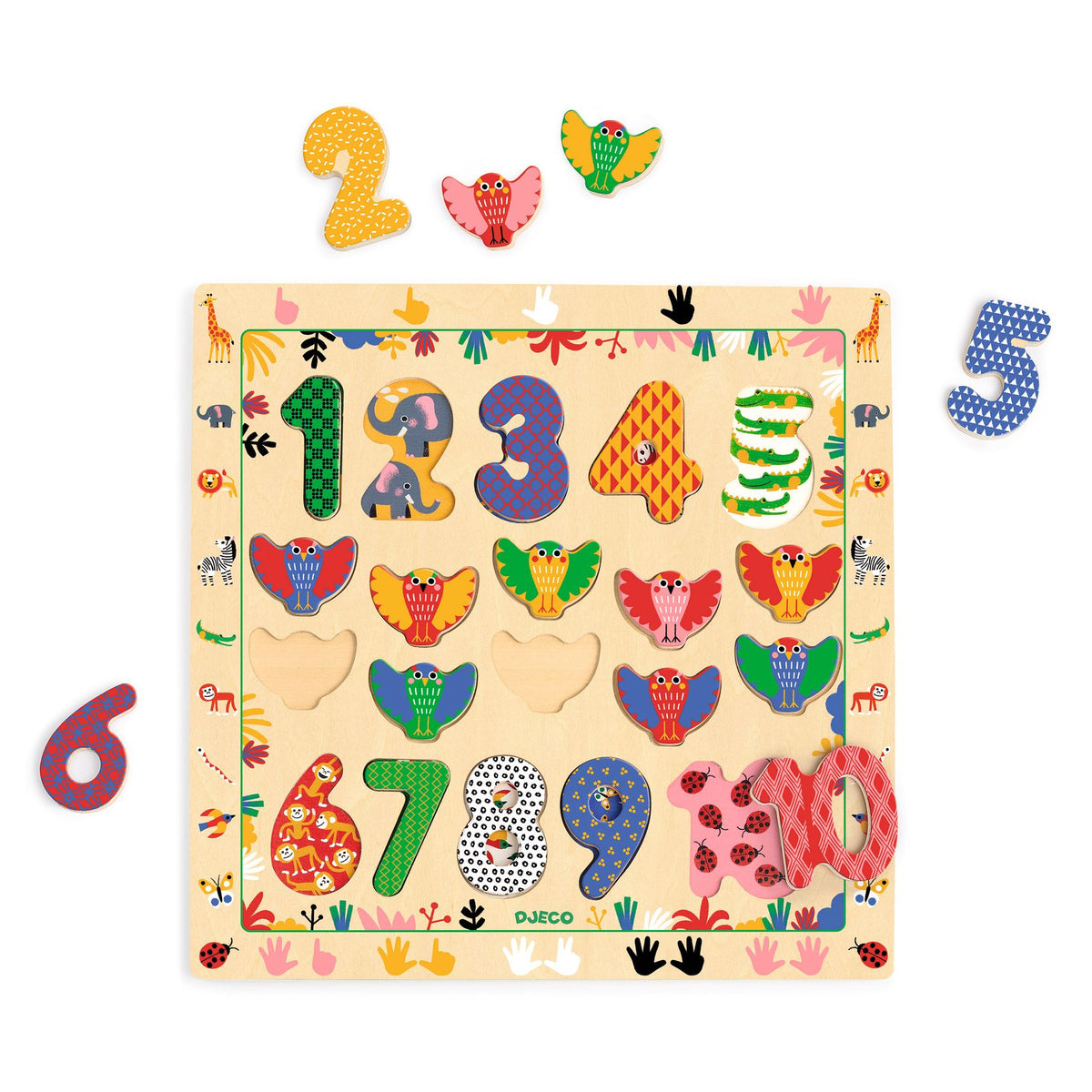 Djeco -  Numbers Wooden Puzzle -  Puzzles
