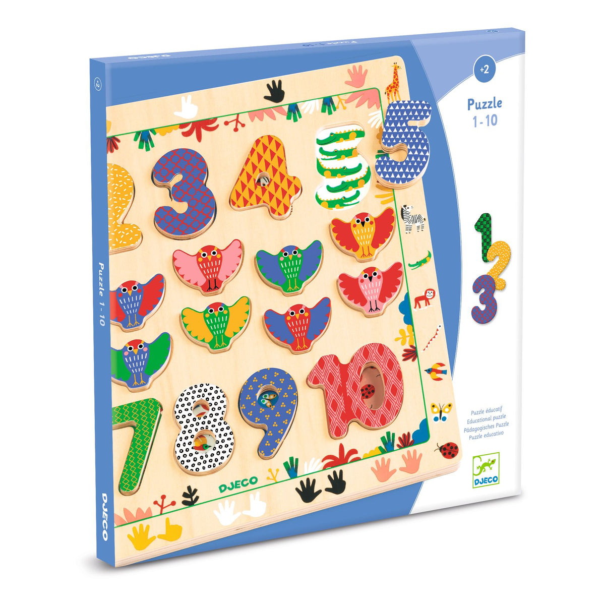 Djeco -  Numbers Wooden Puzzle -  Puzzles