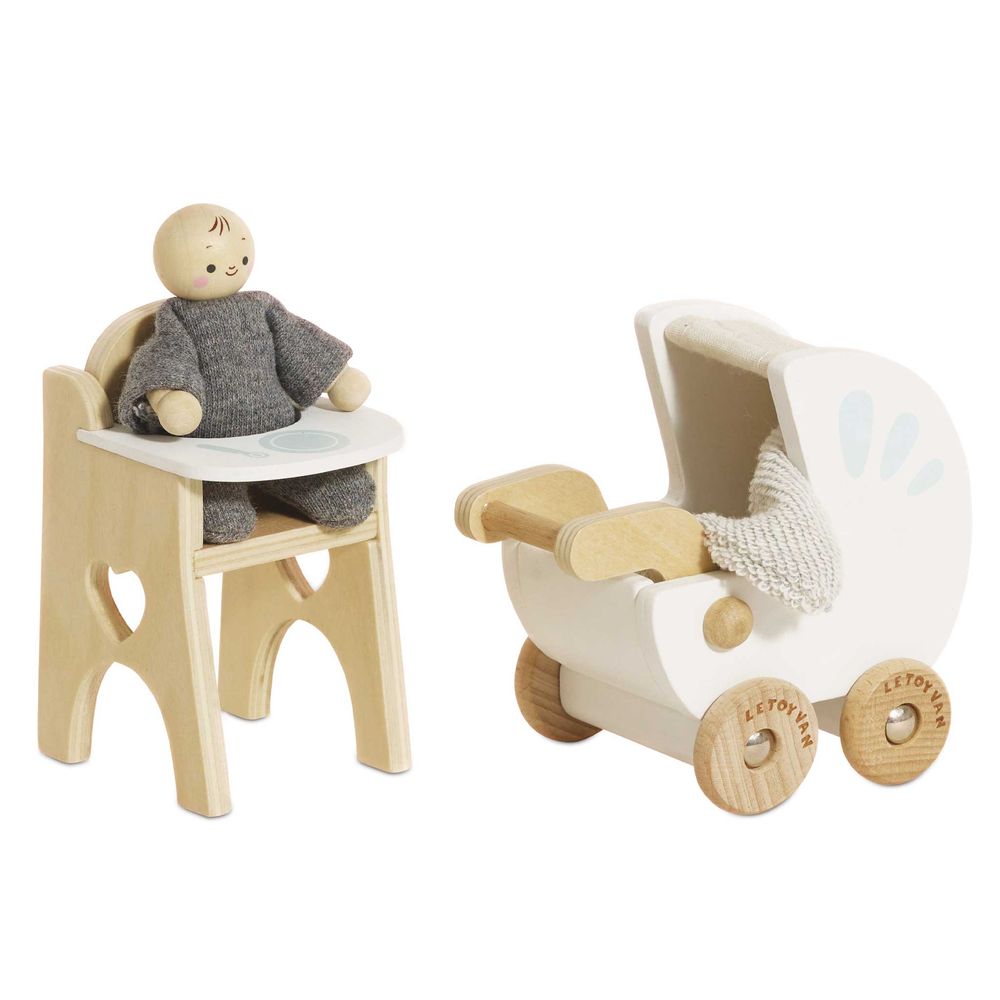  Le Toy Van -  Nursery Dollhouse Furniture Set -  Dolls