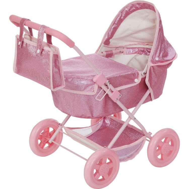 bassinet baby stroller Olivia's Little World Baby Doll Bassinet Pram with Cover