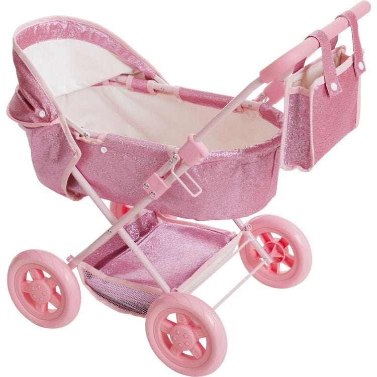  Teamson Kids -  Olivia's Little World Baby Doll Bassinet Pram with Cover -  Dolls