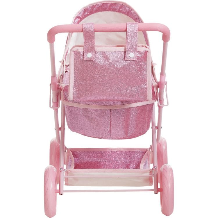 olivia's little world double stroller Olivia's Little World Baby Doll Bassinet Pram with Cover