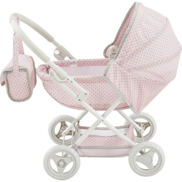  Teamson Kids -  Olivia's Little World Polka Dot Princess Baby Doll Pram Stroller -  Dolls