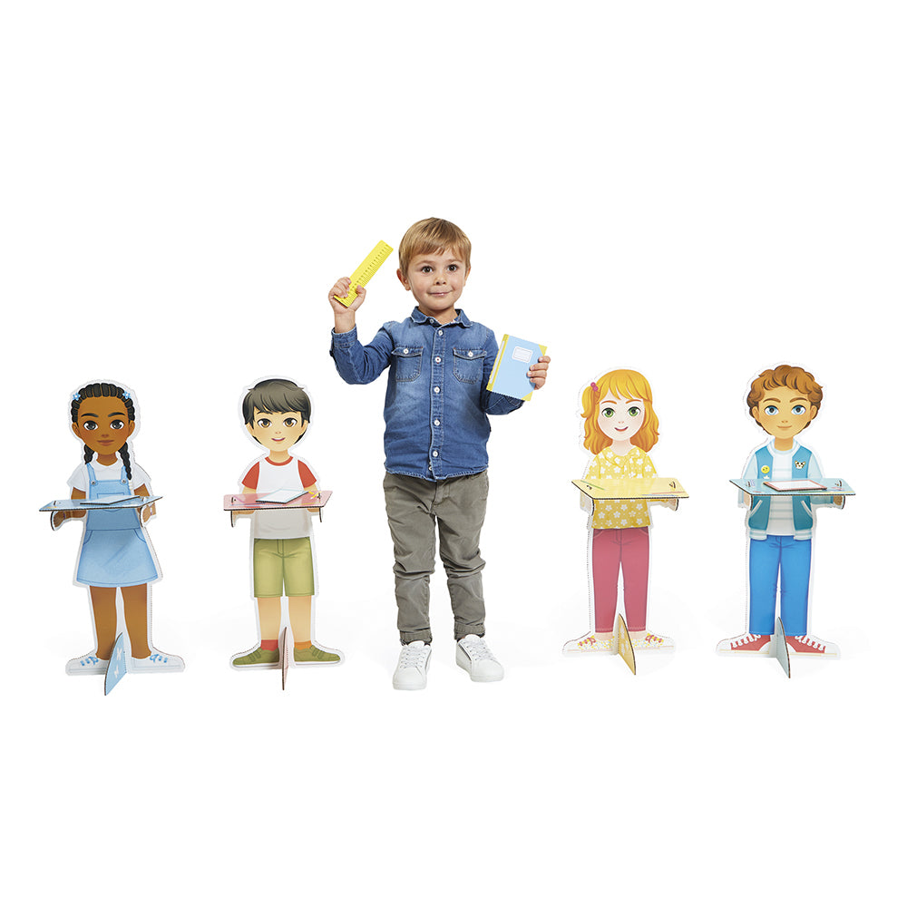  Janod -  One Day at School Playset -  Preschool