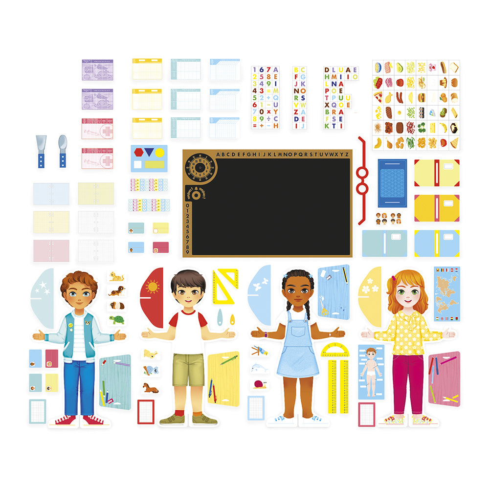  Janod -  One Day at School Playset -  Preschool
