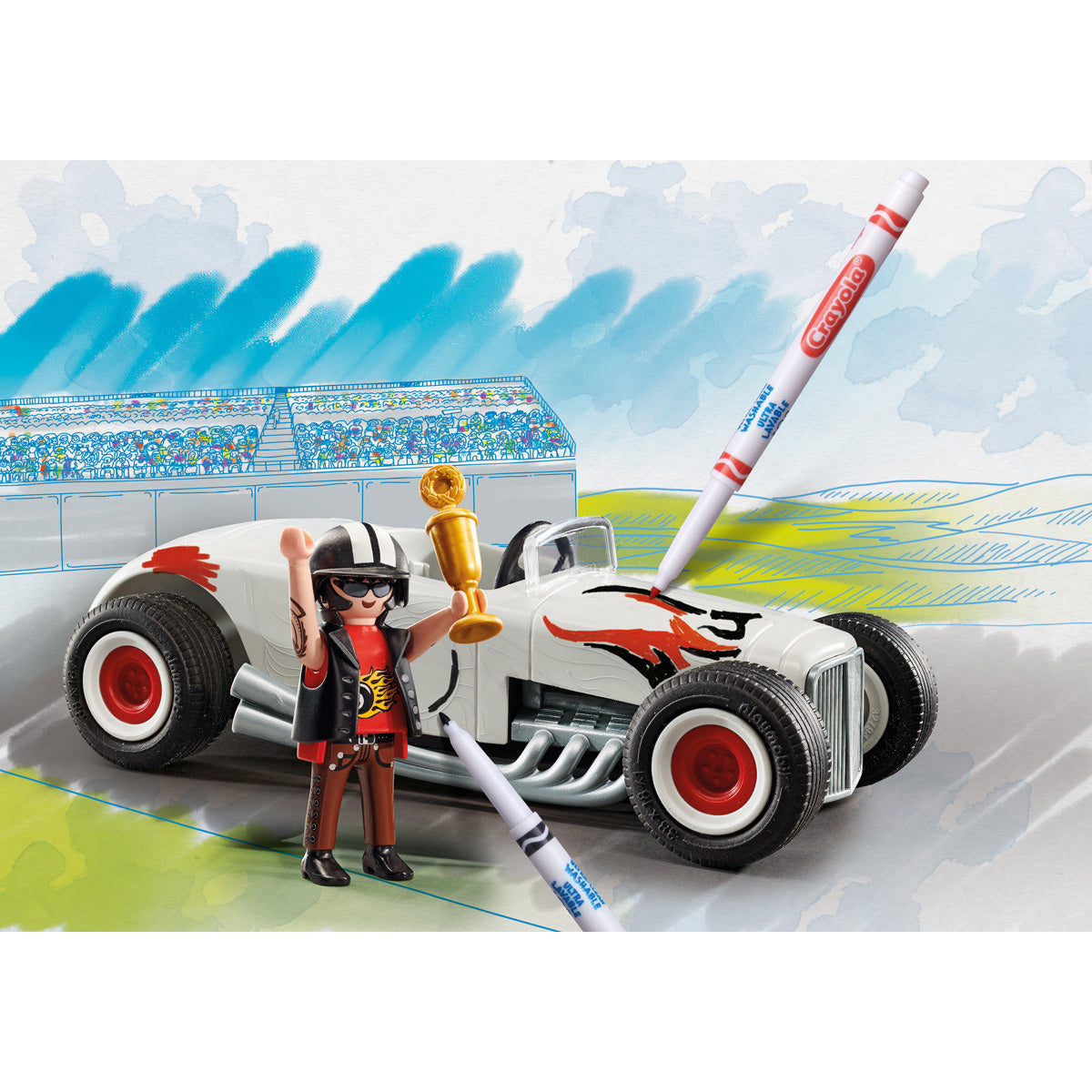  Playmobil -  PLAYMOBIL Color: Hot Rod Playset -  Preschool