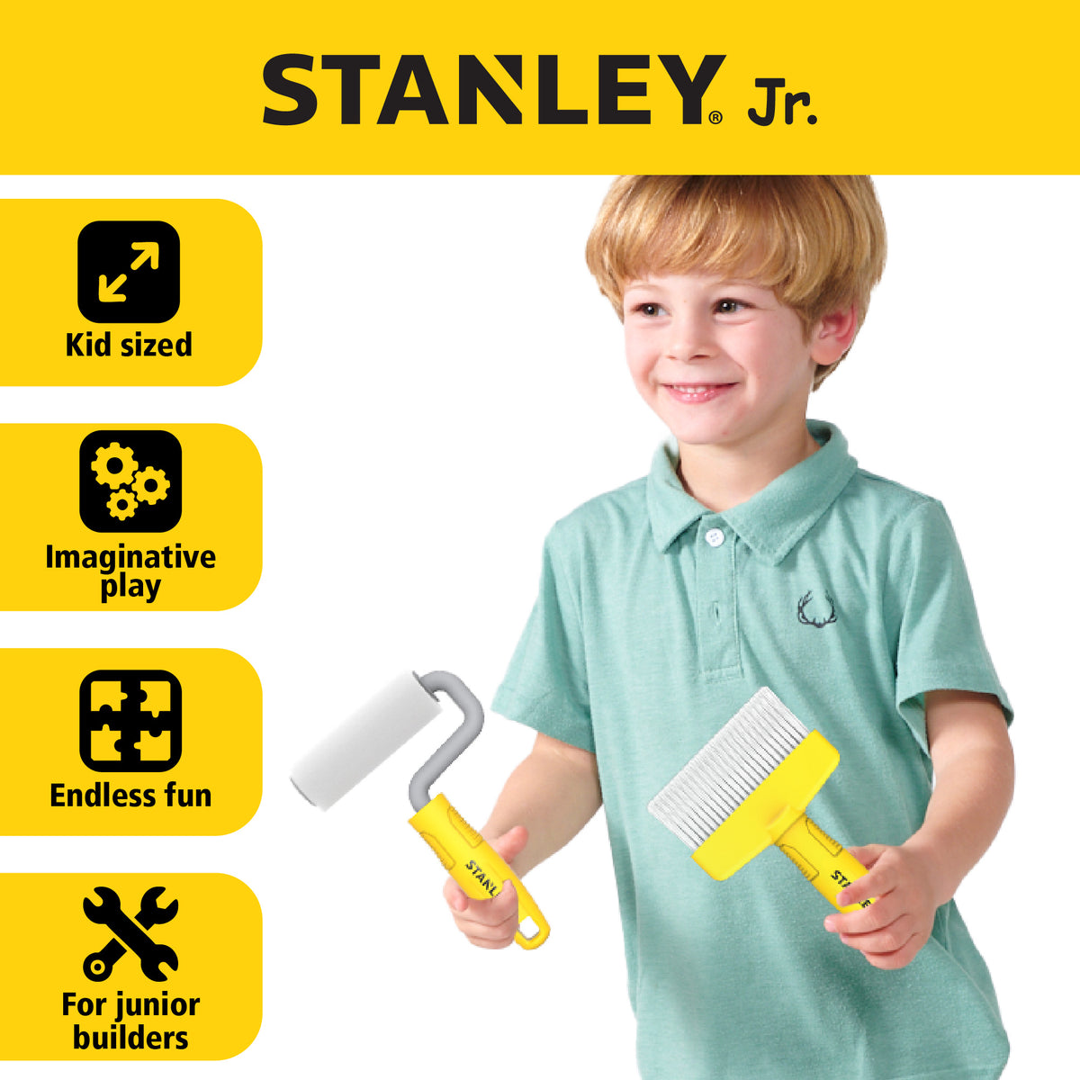 Stanley Jr. -  Painter Set for Kids (5 Tools) -  Preschool