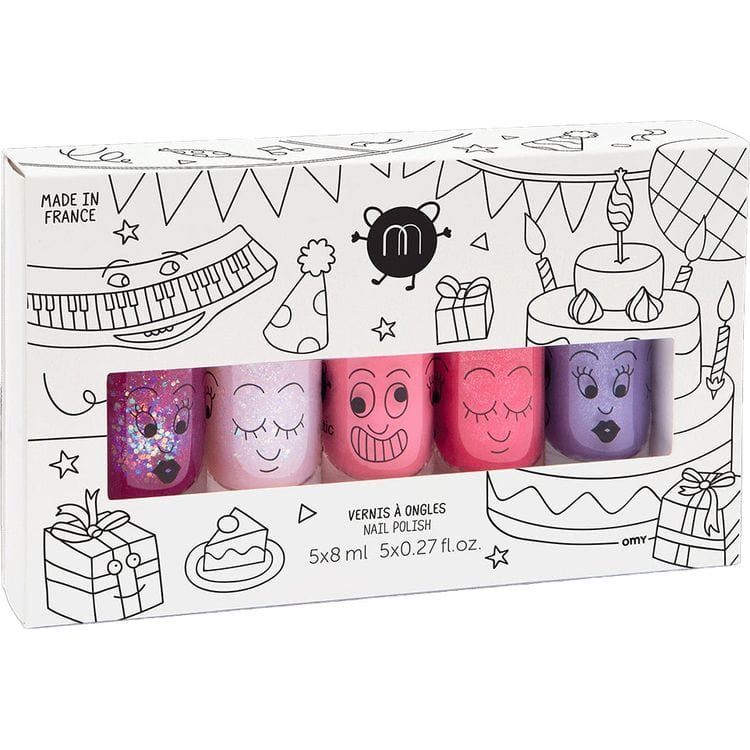  Nailmatic -  Party Nail Polish Set of 5 for Kids -  Trend Accessories