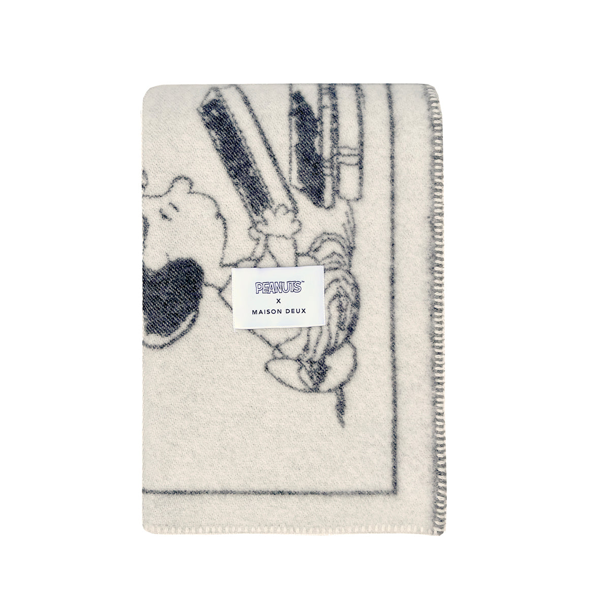  Maison Deux -  Peanuts Blanket Comic ZZZ -  Room Decor