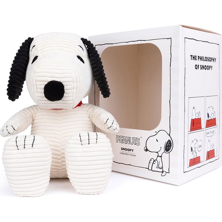  Bon Ton Toys -  Peanuts Snoopy Sitting Corduroy 11" Plush in Giftbox -  Plush