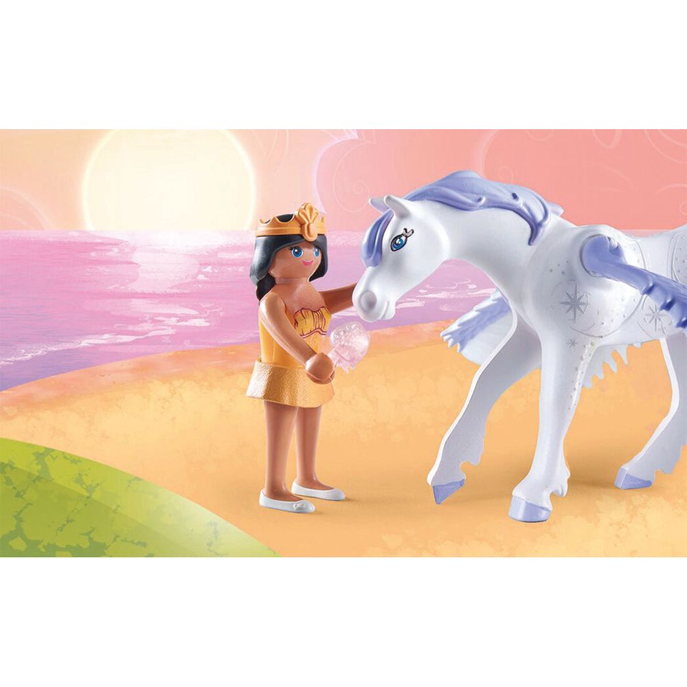  Playmobil -  Pegasus with Rainbow in the Clouds Playset -  Preschool