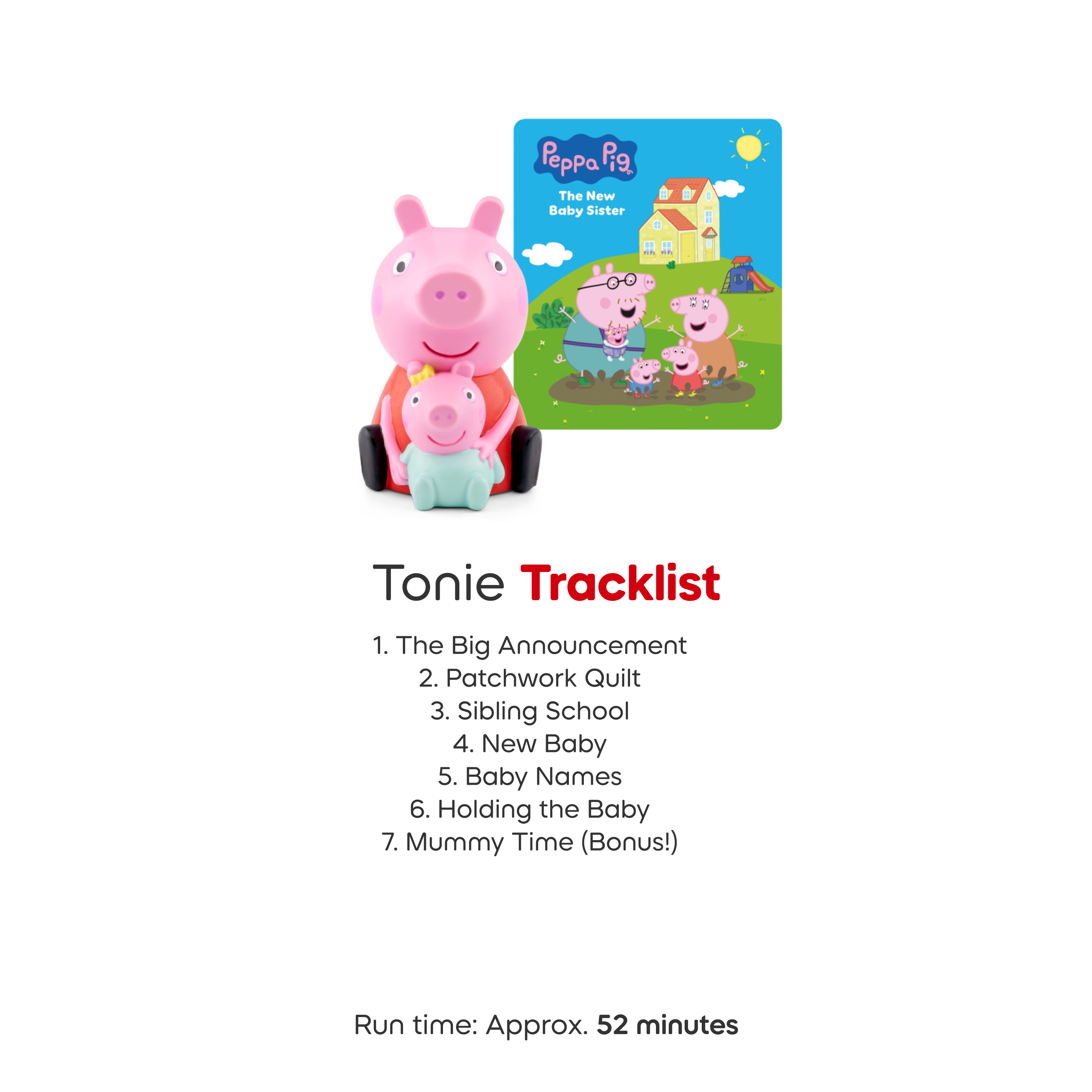  Tonies -  Peppa Pig: The New Baby Sister Tonie -  Electronics