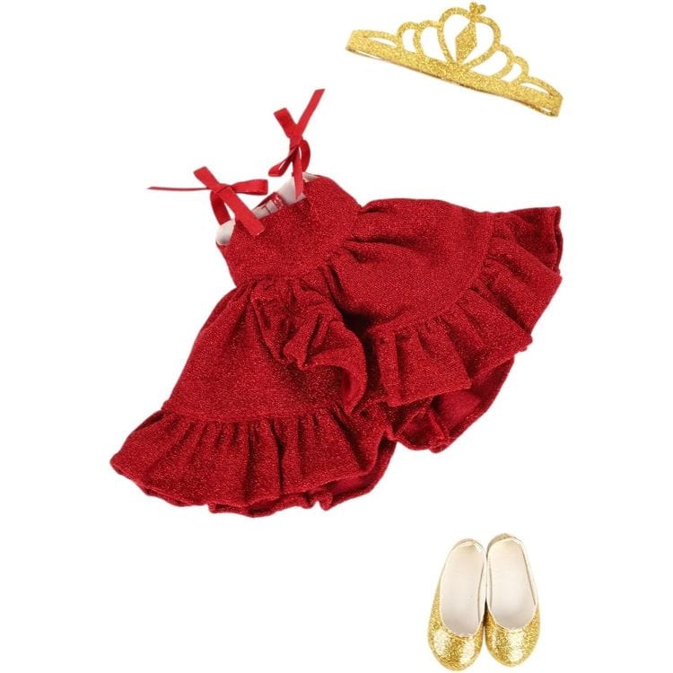  Ruby Red Fashion Friends -  Perfect Princess - Siblies Outfit -  Dolls