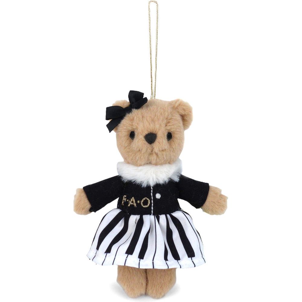 Piano Bear Girl Plush Ornament