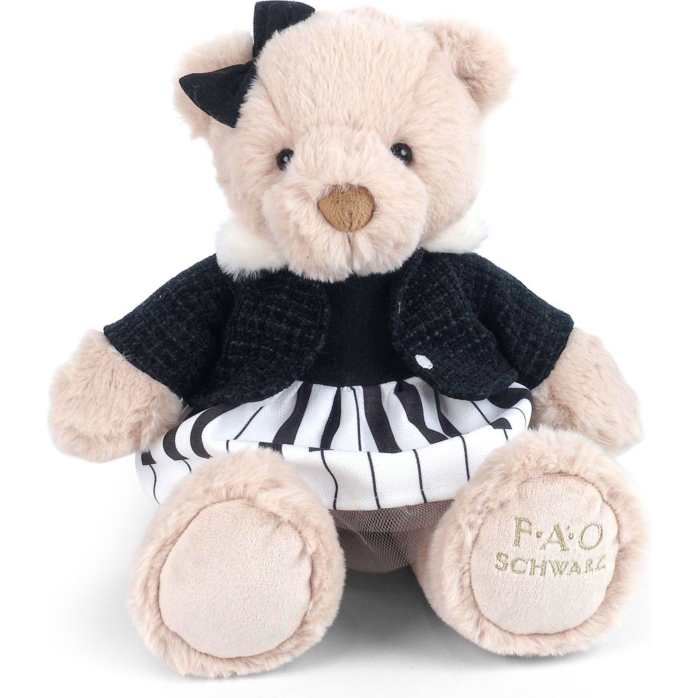  FAO Schwarz -  Piano Teddy Bear - Girl -  Plush