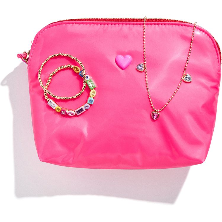  Minibar by BaubleBar -  Pink Pouch with Jewelry Set -  Trend Accessories