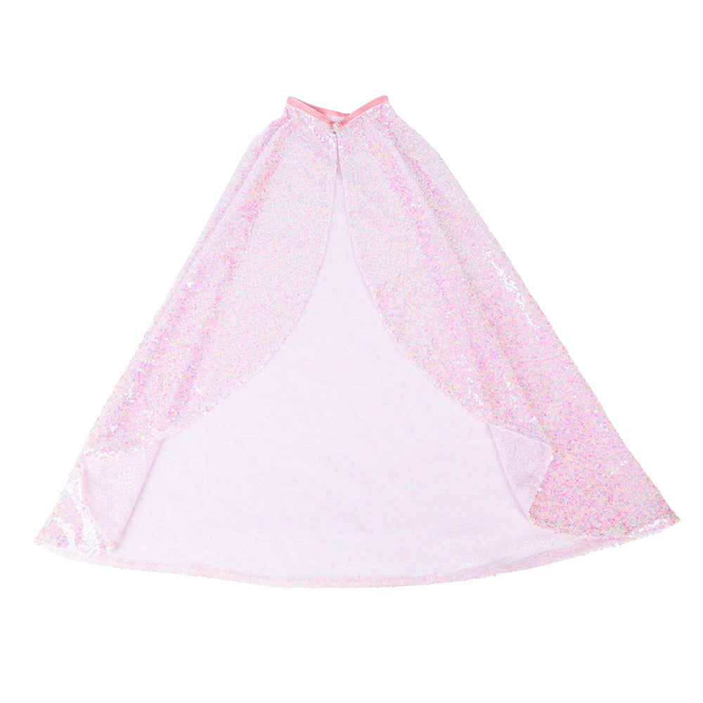  Great Pretenders -  Pink Sequins Twirl Cape - Size 4-6 Years -  Dress up