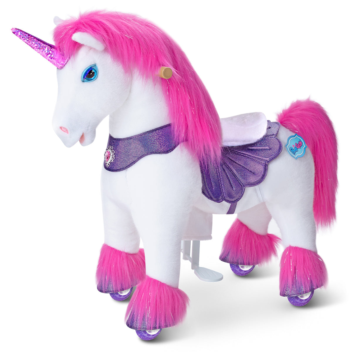  PonyCycle, Inc. -  Pink Unicorn Model Y Ride on Toy - 3-4 Years -  Preschool
