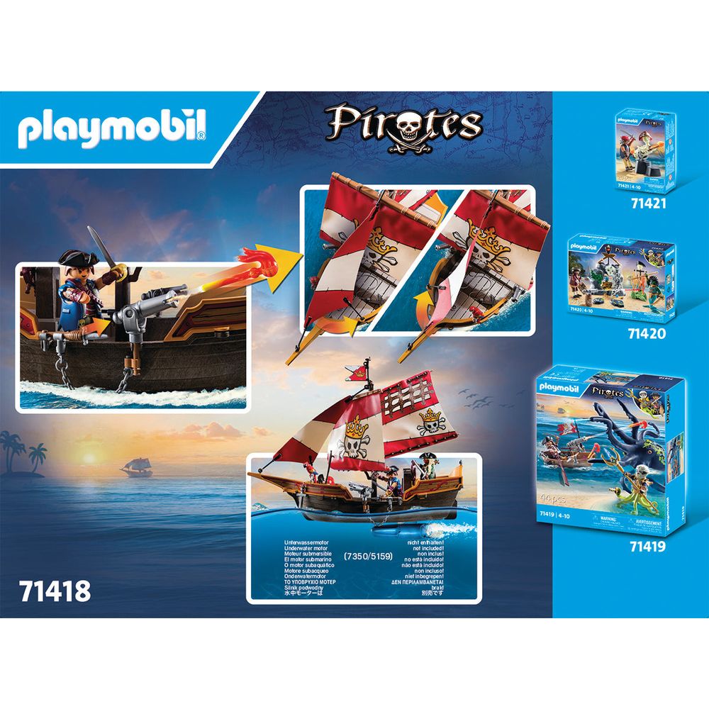  Playmobil -  Pirate Ship Playset -  Preschool