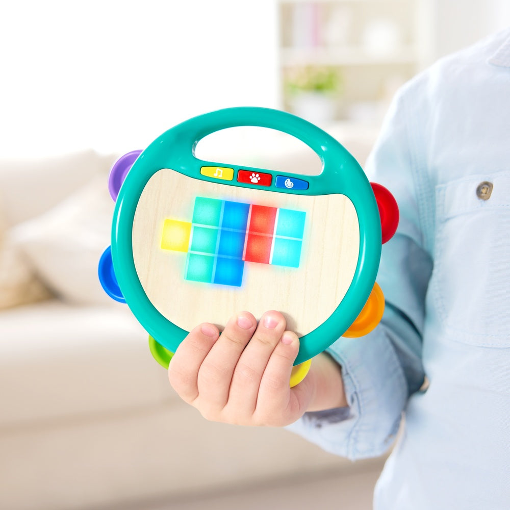 Hape -  Pixel Beat Tambourine Toy -  Preschool