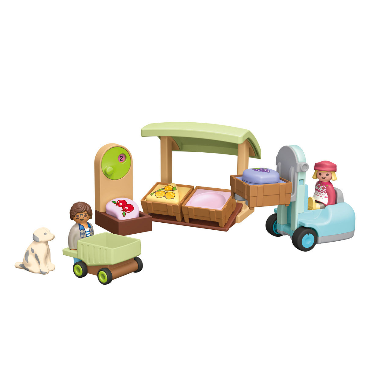  Playmobil -  Playmobil Junior: Organic Market Stall & Forklift -  Preschool
