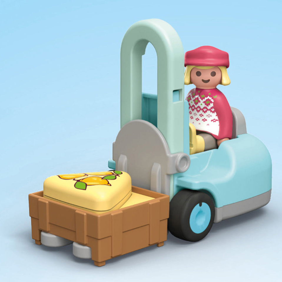  Playmobil -  Playmobil Junior: Organic Market Stall & Forklift -  Preschool