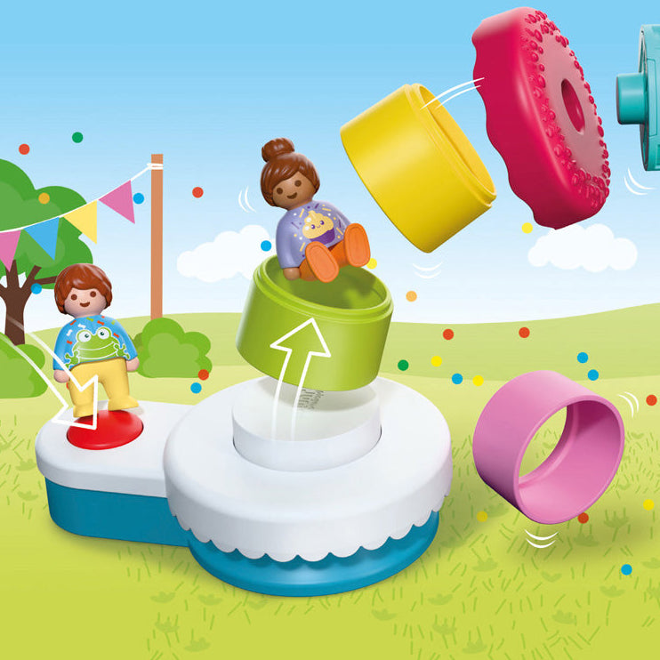Playmobil -  Playmobil Junior: Popping Surprise Birthday Cake Playset -  Preschool