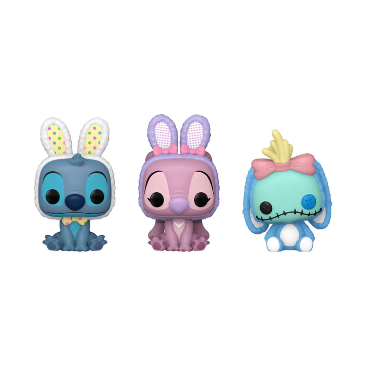  Funko -  Pocket POP: Easter Stitch, Angel, Scrump 3-Pack -  World of Funko