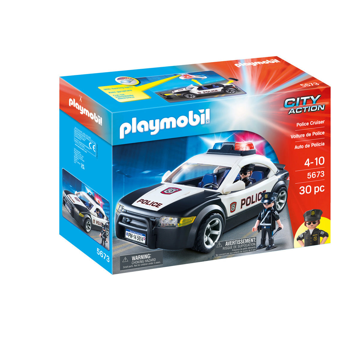  Playmobil -  Police Cruiser Vehicle -  Preschool