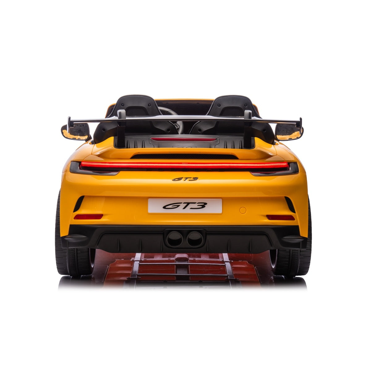  Best Ride on Cars -  Porsche GT3 12V Ride-On - Yellow -  Outdoor