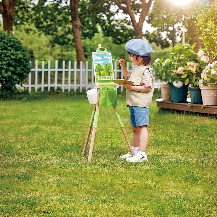  Hape -  Portable Bamboo Easel -  Creativity