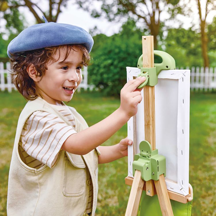  Hape -  Portable Bamboo Easel -  Creativity