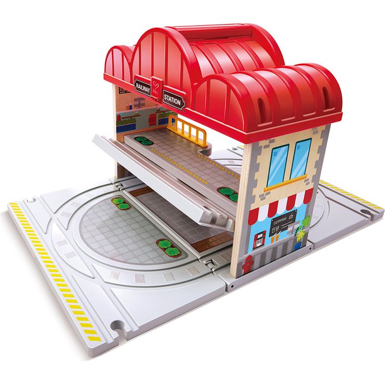  Hape -  Portable Train Station Set -  Preschool