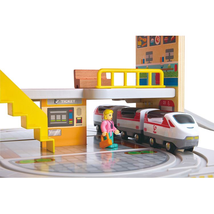  Hape -  Portable Train Station Set -  Preschool