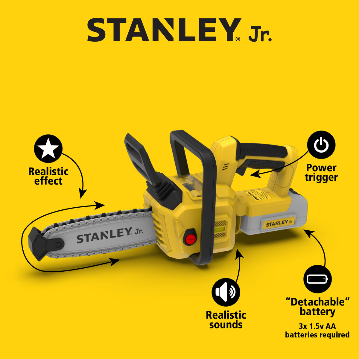Stanley Jr. -  Pretend Play Power Chainsaw -  Preschool