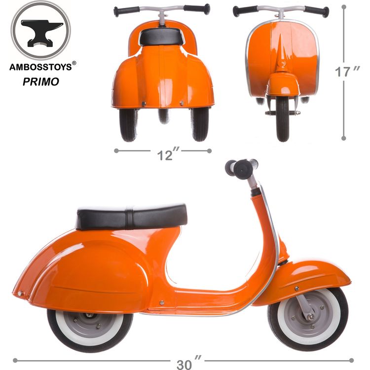  Ambosstoys -  Primo Classic Ride-On Scooter - Orange -  Preschool