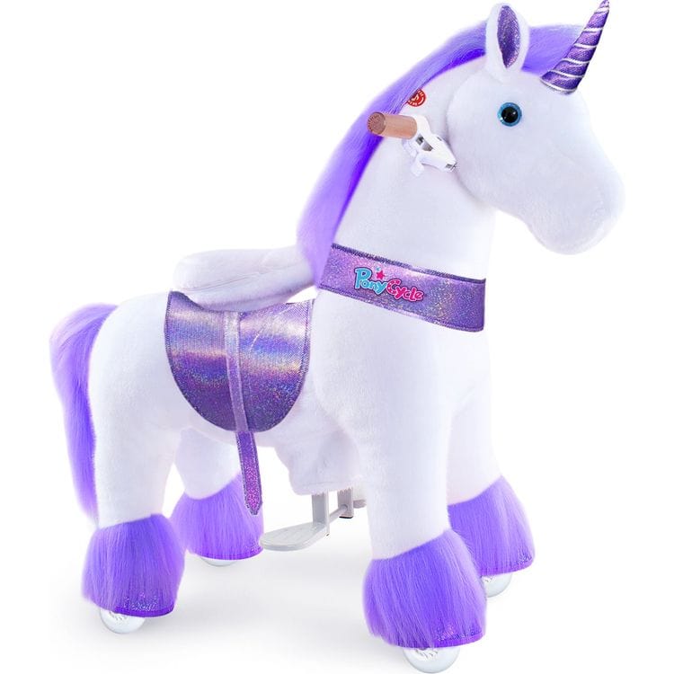  PonyCycle, Inc. -  Purple Model U Ride-On Unicorn- 3-4 Years -  Plush
